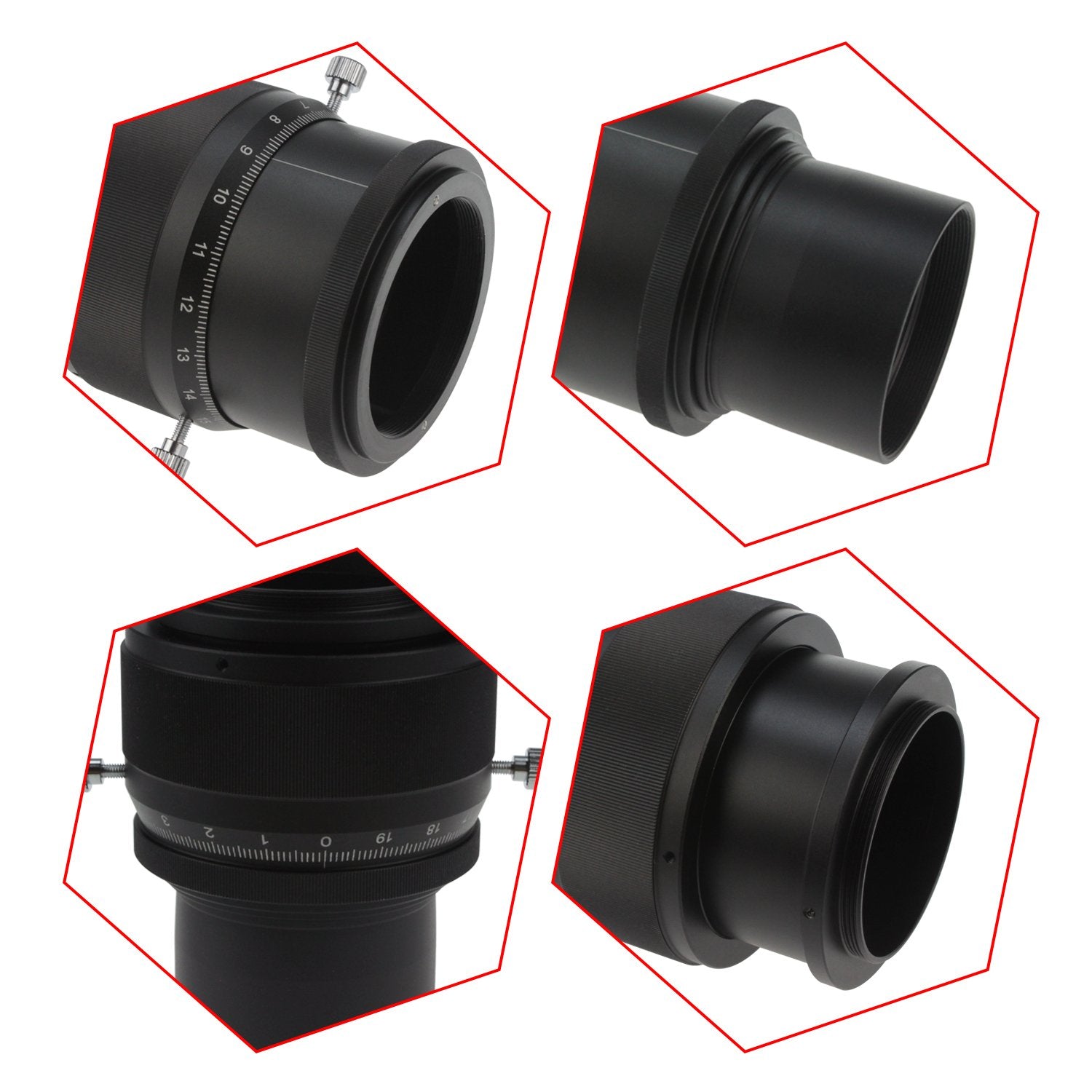 Astromania 2'' Helical Micro Focuser With M48 Thread And 0.1Mm Scale For Telescope   Sharper Planets In Any Telescope